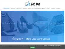 Tablet Screenshot of emtec-design.com